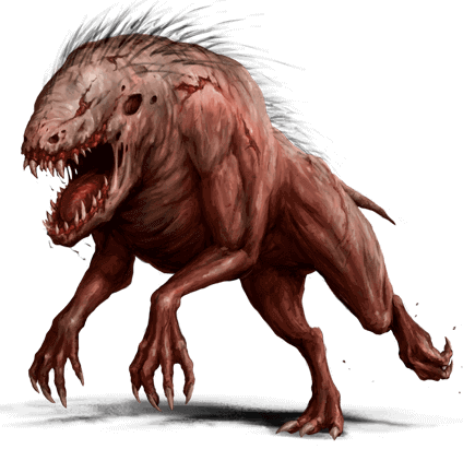 Ilustracja potwora z bestiariusza
